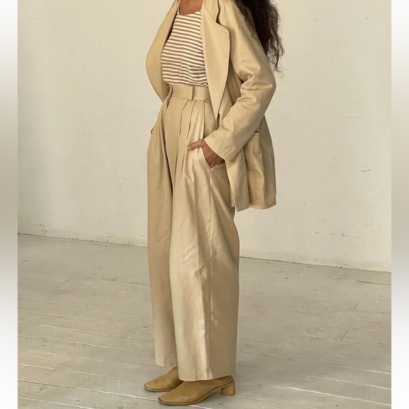 BOHEME twill trousers sand new size 4 - Picture 5 of 6